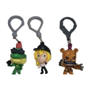 Five Nights at Freddy's Keychain Bag Clip Lot Nightmare Freddy Vanessa Gator Toy